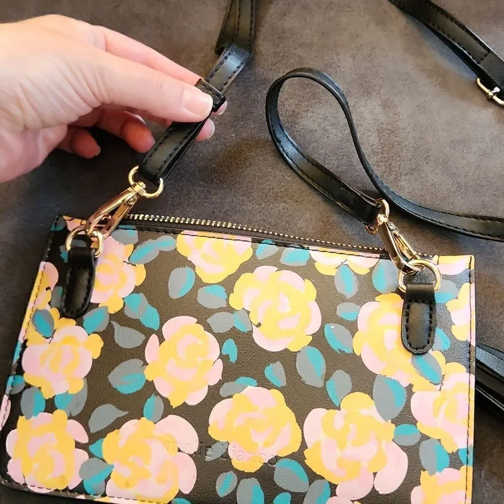 Melie bianco purse floral bag tassel, like new! - Picture 11 of 13